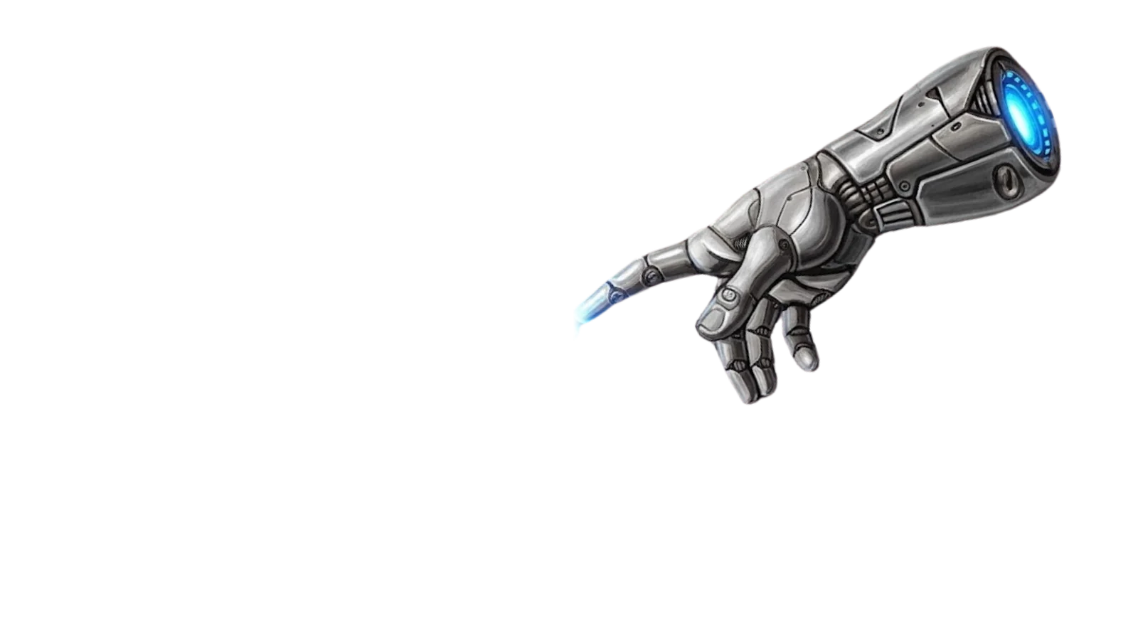 Yazılım tarafını temsil eden robot eli